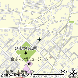 熊本県合志市御代志1661-47周辺の地図
