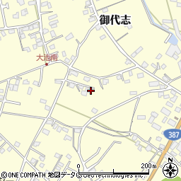 熊本県合志市御代志1476-3周辺の地図
