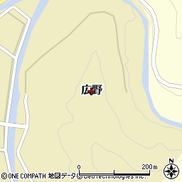 高知県三原村（幡多郡）広野周辺の地図