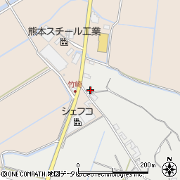 熊本県玉名市天水町竹崎691周辺の地図