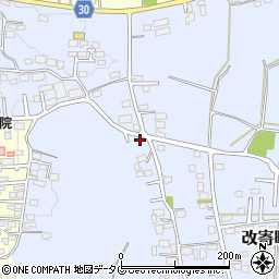 熊本県熊本市北区改寄町2426-10周辺の地図