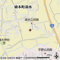 熊本県熊本市北区植木町滴水877周辺の地図