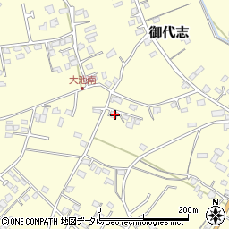 熊本県合志市御代志1475-4周辺の地図