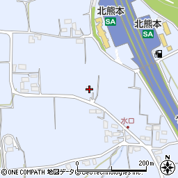 熊本県熊本市北区改寄町1205-1周辺の地図