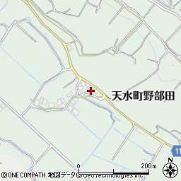 熊本県玉名市天水町野部田154周辺の地図