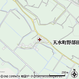 熊本県玉名市天水町野部田158周辺の地図