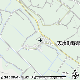 熊本県玉名市天水町野部田157周辺の地図