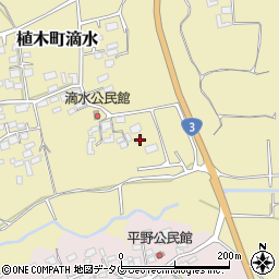 熊本県熊本市北区植木町滴水859周辺の地図