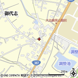 熊本県合志市御代志870-2周辺の地図
