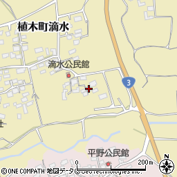 熊本県熊本市北区植木町滴水852周辺の地図