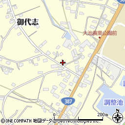 熊本県合志市御代志872-1周辺の地図