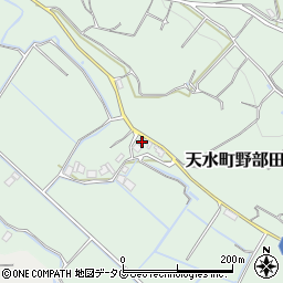 熊本県玉名市天水町野部田156周辺の地図