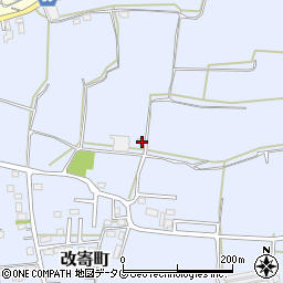 熊本県熊本市北区改寄町2029-3周辺の地図