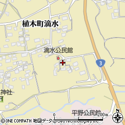 熊本県熊本市北区植木町滴水875周辺の地図