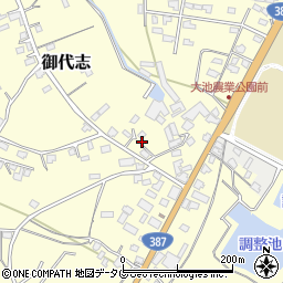 熊本県合志市御代志871周辺の地図