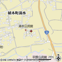 熊本県熊本市北区植木町滴水851周辺の地図