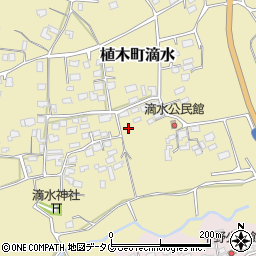 熊本県熊本市北区植木町滴水909周辺の地図