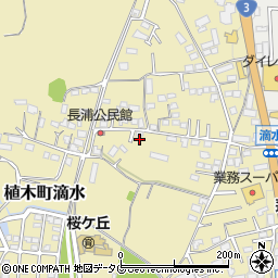 熊本県熊本市北区植木町滴水332周辺の地図