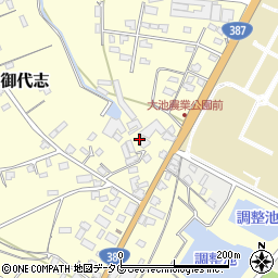 熊本県合志市御代志854-1周辺の地図