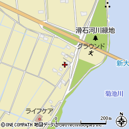 熊本県玉名市滑石2325周辺の地図