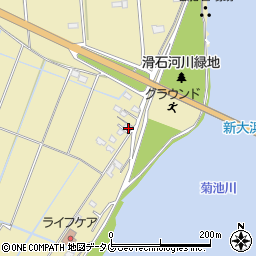 熊本県玉名市滑石2326-2周辺の地図