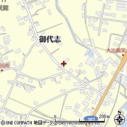 熊本県合志市御代志876-1周辺の地図