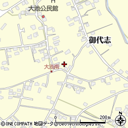 熊本県合志市御代志1419-3周辺の地図