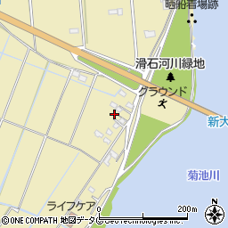 熊本県玉名市滑石2326周辺の地図