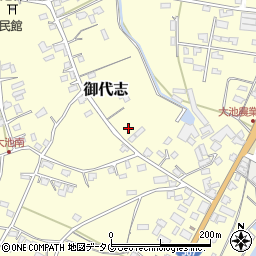 熊本県合志市御代志877周辺の地図