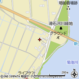 熊本県玉名市滑石2326-1周辺の地図