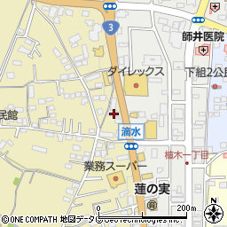 熊本県熊本市北区植木町滴水16周辺の地図