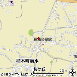 熊本県熊本市北区植木町滴水345周辺の地図