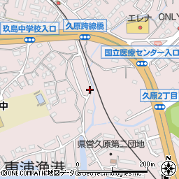 長崎県大村市久原周辺の地図