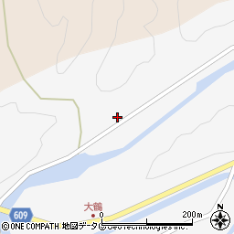 大分県佐伯市直川大字仁田原56周辺の地図