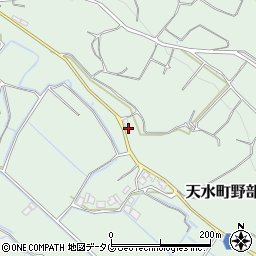 熊本県玉名市天水町野部田145周辺の地図