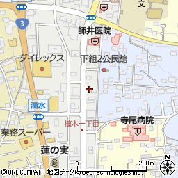 熊本県熊本市北区植木町植木389周辺の地図