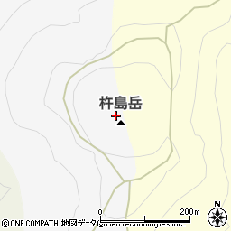 杵島岳周辺の地図