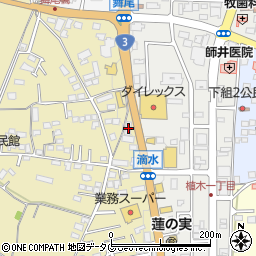 熊本県熊本市北区植木町滴水15周辺の地図