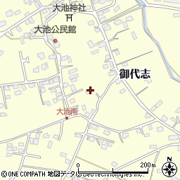 熊本県合志市御代志1417-3周辺の地図