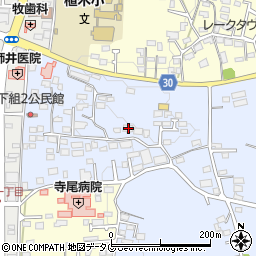 熊本県熊本市北区改寄町2385周辺の地図