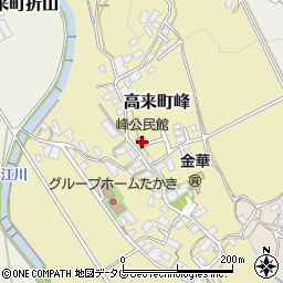 峰公民館周辺の地図