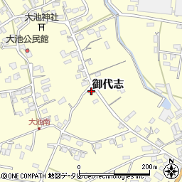 熊本県合志市御代志1506-2周辺の地図