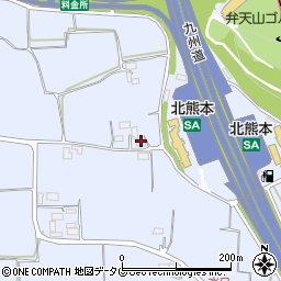 熊本県熊本市北区改寄町1548周辺の地図