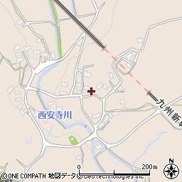 熊本県玉名郡玉東町西安寺742周辺の地図