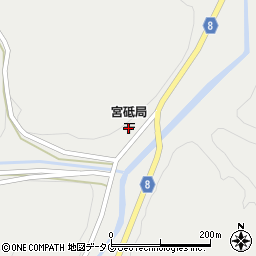 宮砥郵便局 ＡＴＭ周辺の地図
