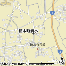 熊本県熊本市北区植木町滴水1000周辺の地図