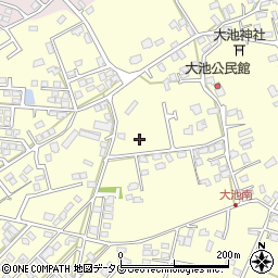 熊本県合志市御代志周辺の地図