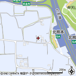 熊本県熊本市北区改寄町1545周辺の地図