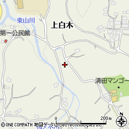 熊本県玉名郡玉東町上白木周辺の地図