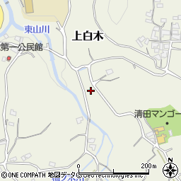 熊本県玉東町（玉名郡）上白木周辺の地図